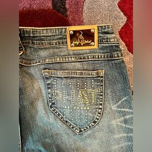 Y2k baby phat rhinestone jeans size 13